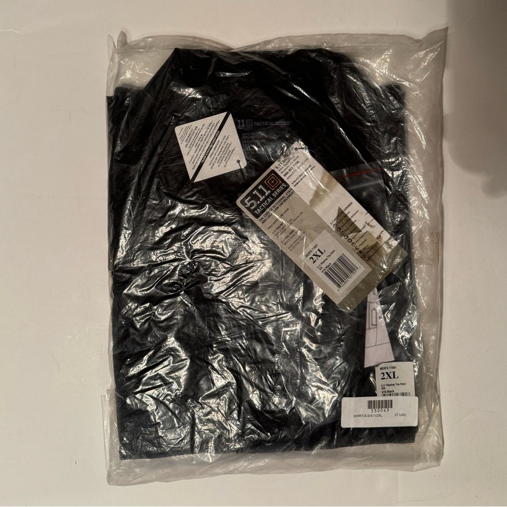 5.11 Tactical Ripstop short Sleeve shirt. BLACK